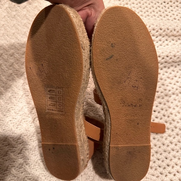 SOLUDOS STRAPY Women's Tan Sandals SIZE 8 - Picture 8 of 9